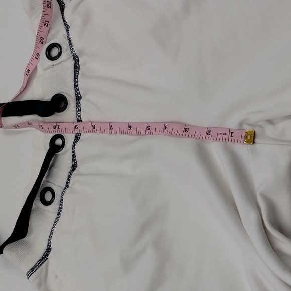 Vintage Cotton women's medium/large 2 piece athletic track suit white/navy trim - Picture 11 of 13